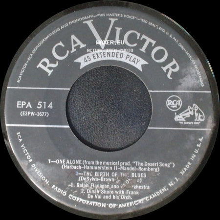 Eddie Fisher With Hugo Winterhalter And His Orchestra; Perry Como With Russ Case And His Orchestra - Remember / When Day Is Done / Unknown Title B side B