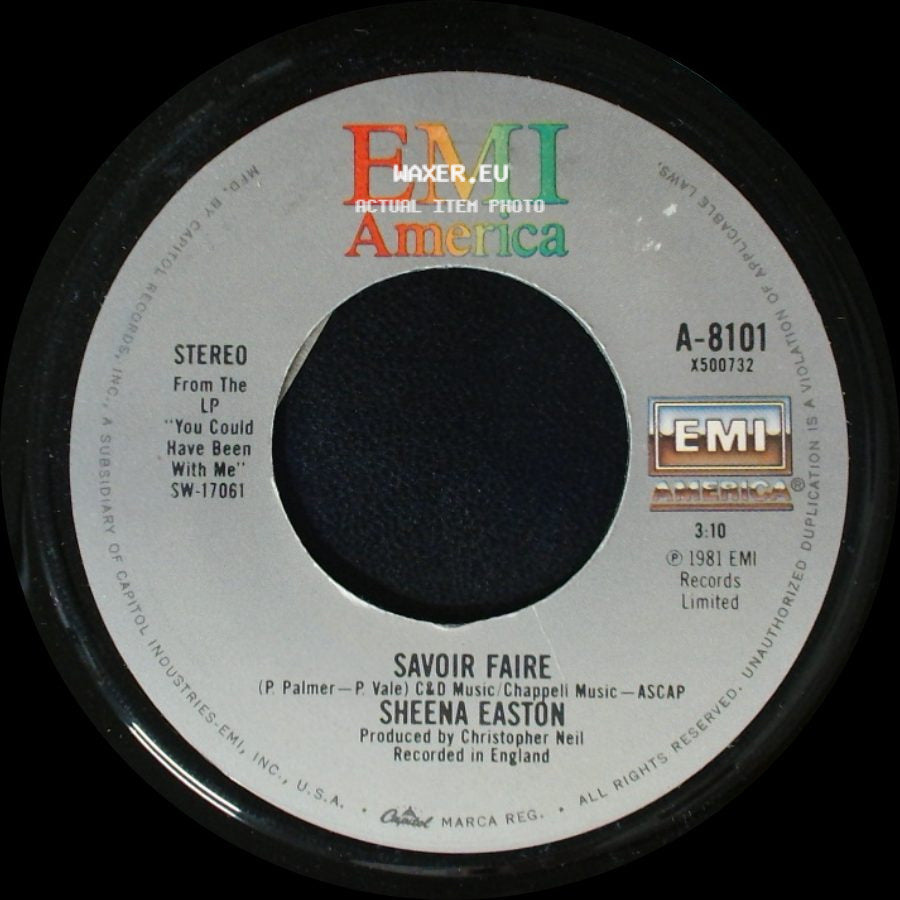 Sheena Easton - Savoir Faire / You Could Have Been With Me side A