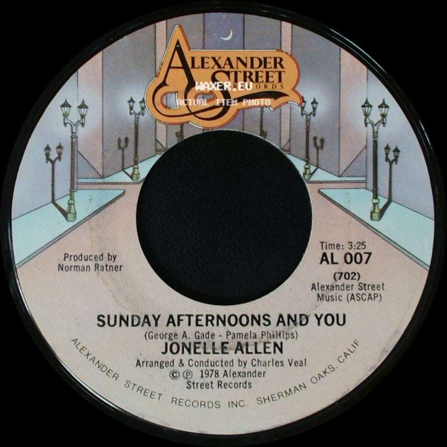 Jonelle Allen - Sunday Afternoons And You / Baby, I Just Wanna Love You side A