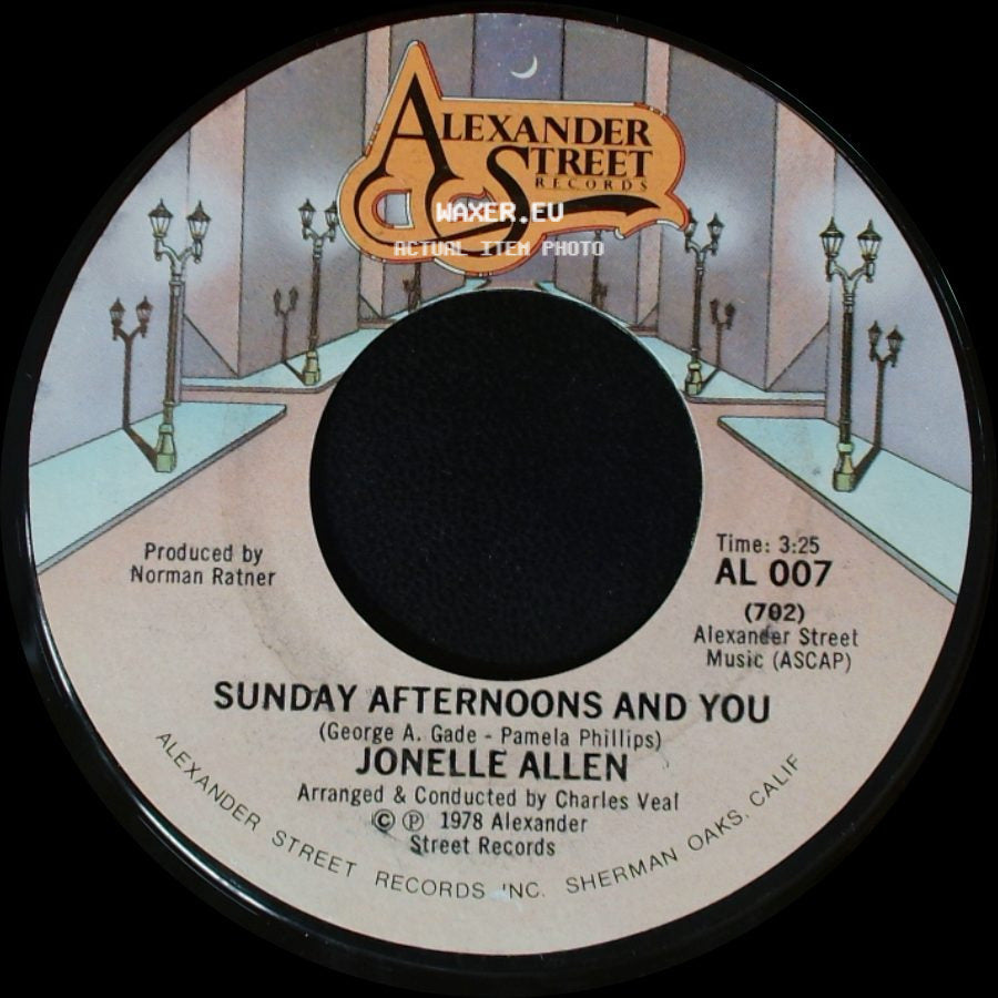 Jonelle Allen - Sunday Afternoons And You / Baby, I Just Wanna Love You side A