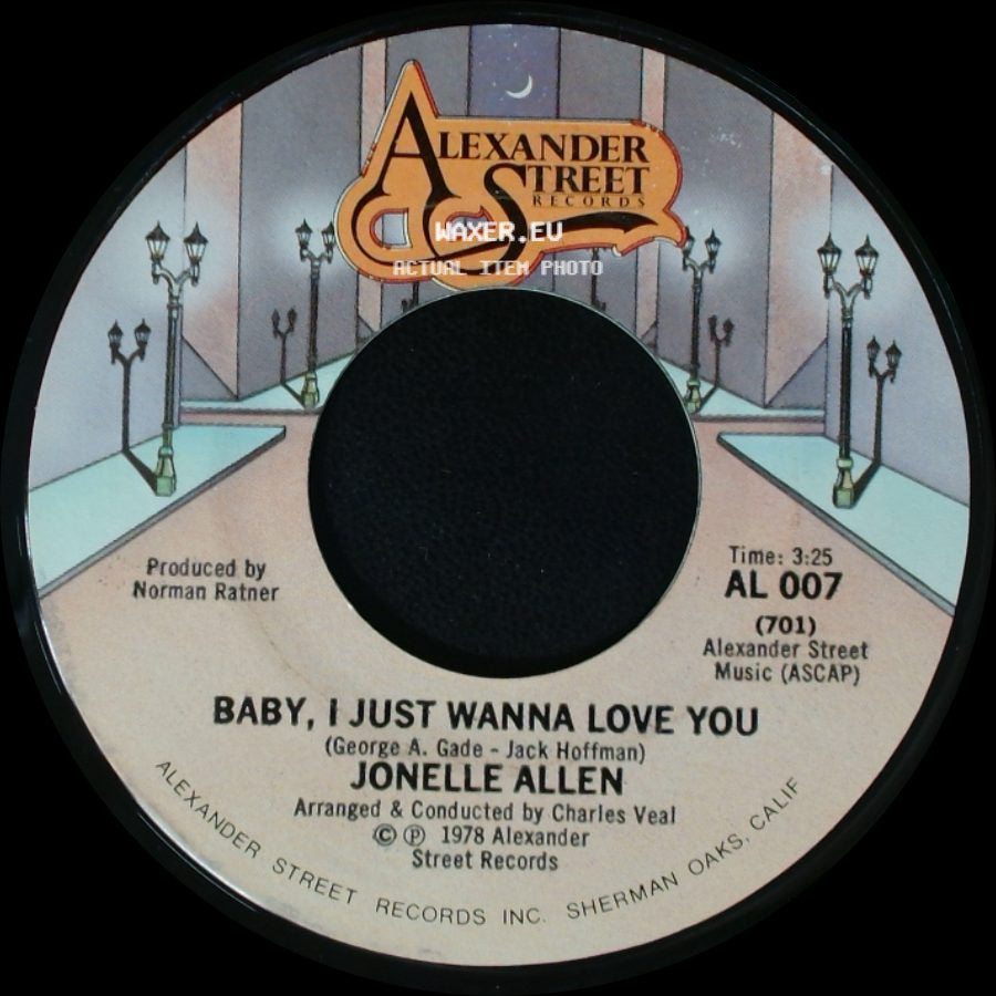 Jonelle Allen - Sunday Afternoons And You / Baby, I Just Wanna Love You side B
