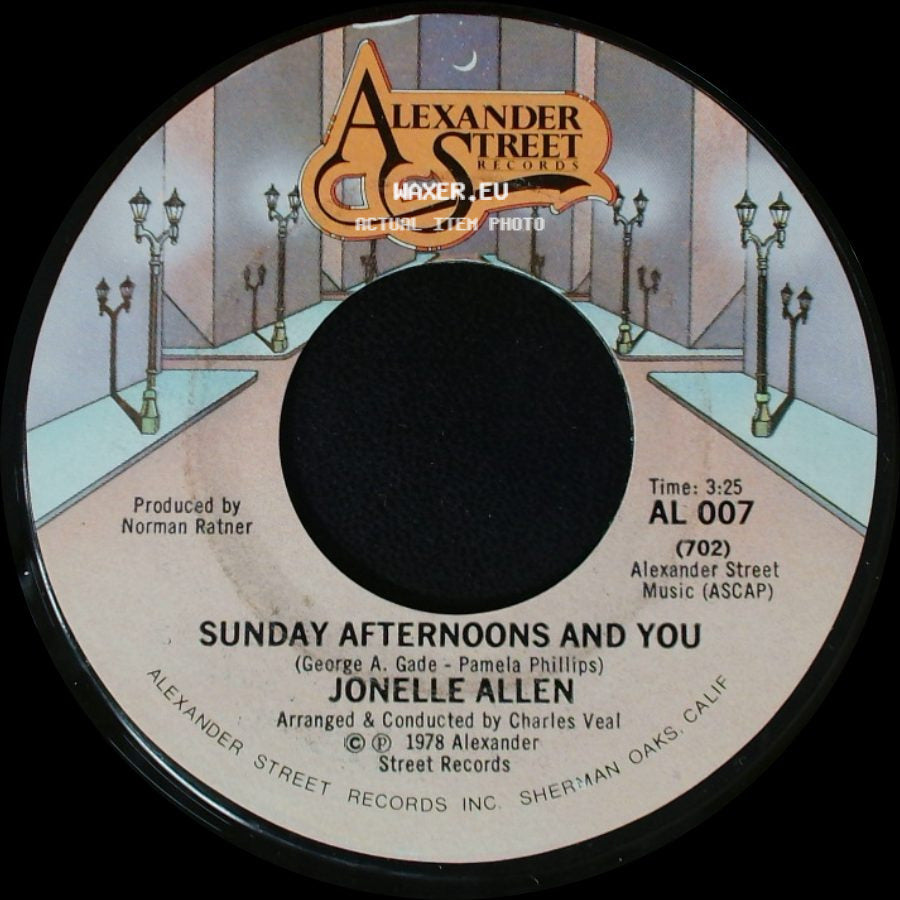 Jonelle Allen - Sunday Afternoons And You / Baby, I Just Wanna Love You side A