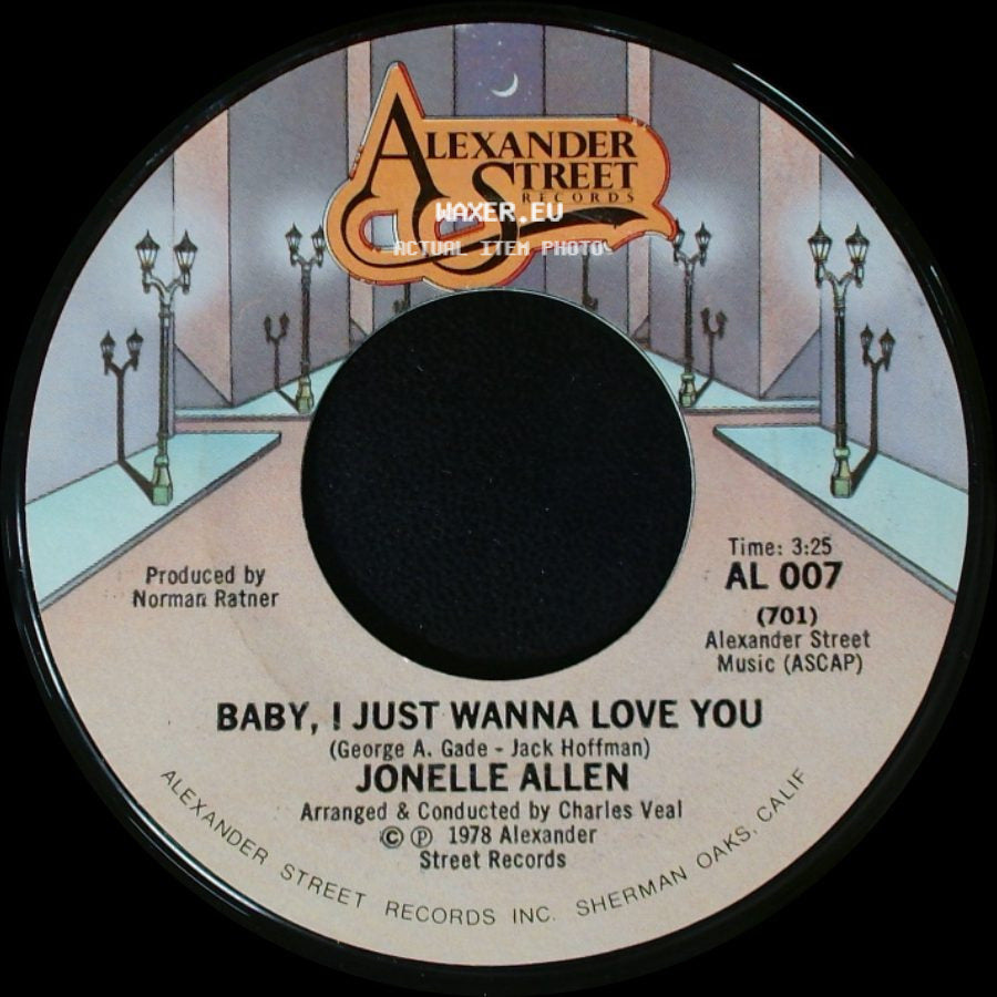 Jonelle Allen - Sunday Afternoons And You / Baby, I Just Wanna Love You side B