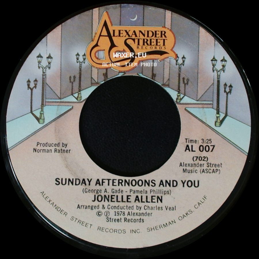 Jonelle Allen - Sunday Afternoons And You / Baby, I Just Wanna Love You side A