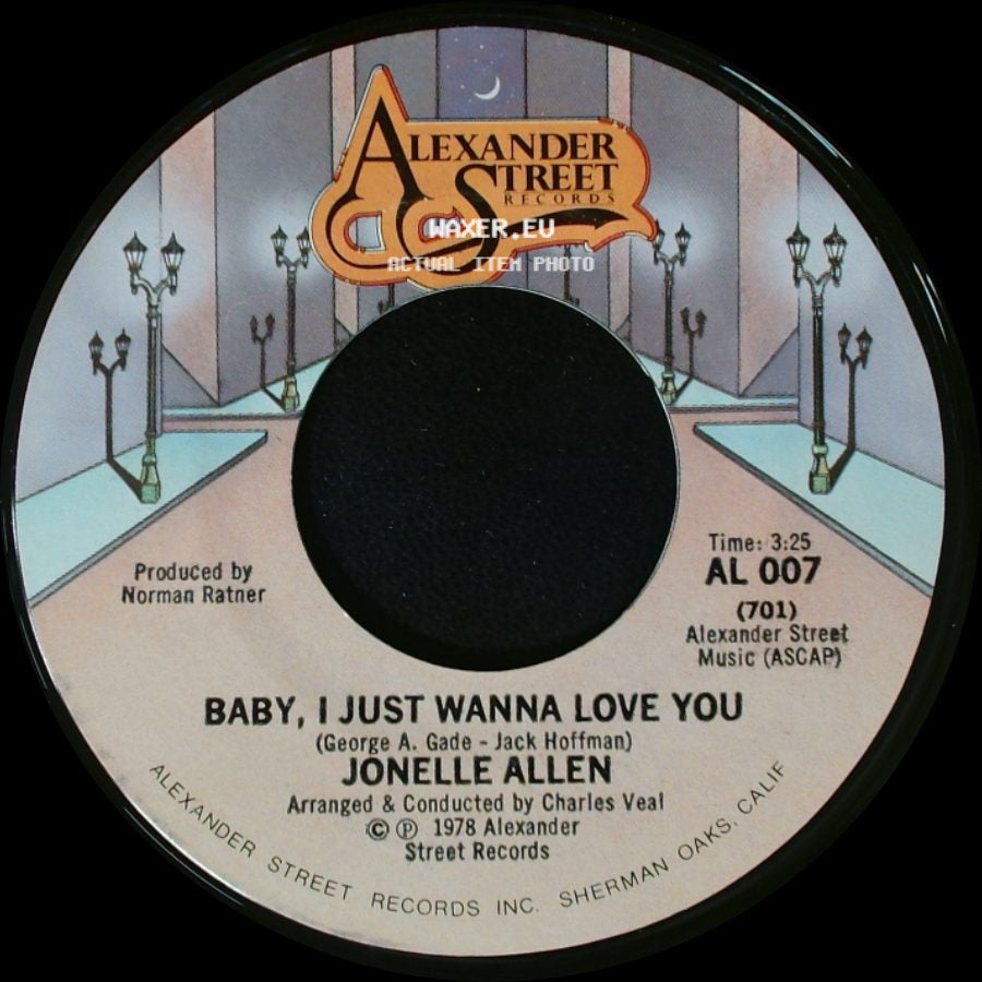Jonelle Allen - Sunday Afternoons And You / Baby, I Just Wanna Love You side B