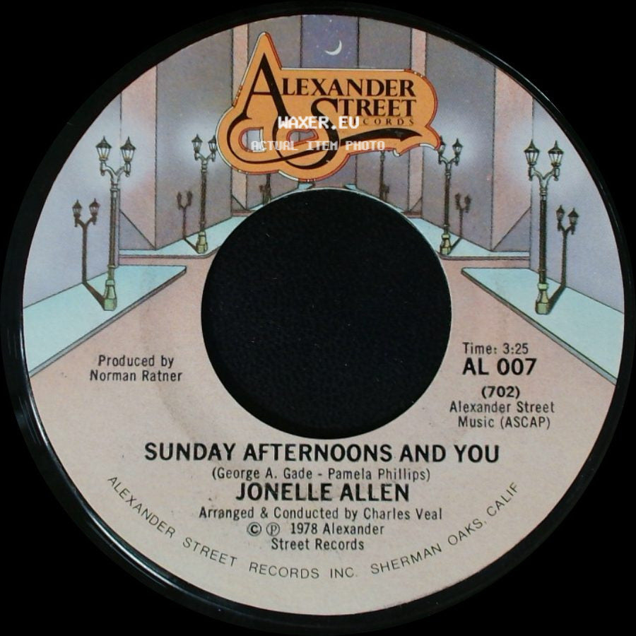 Jonelle Allen - Sunday Afternoons And You / Baby, I Just Wanna Love You side A
