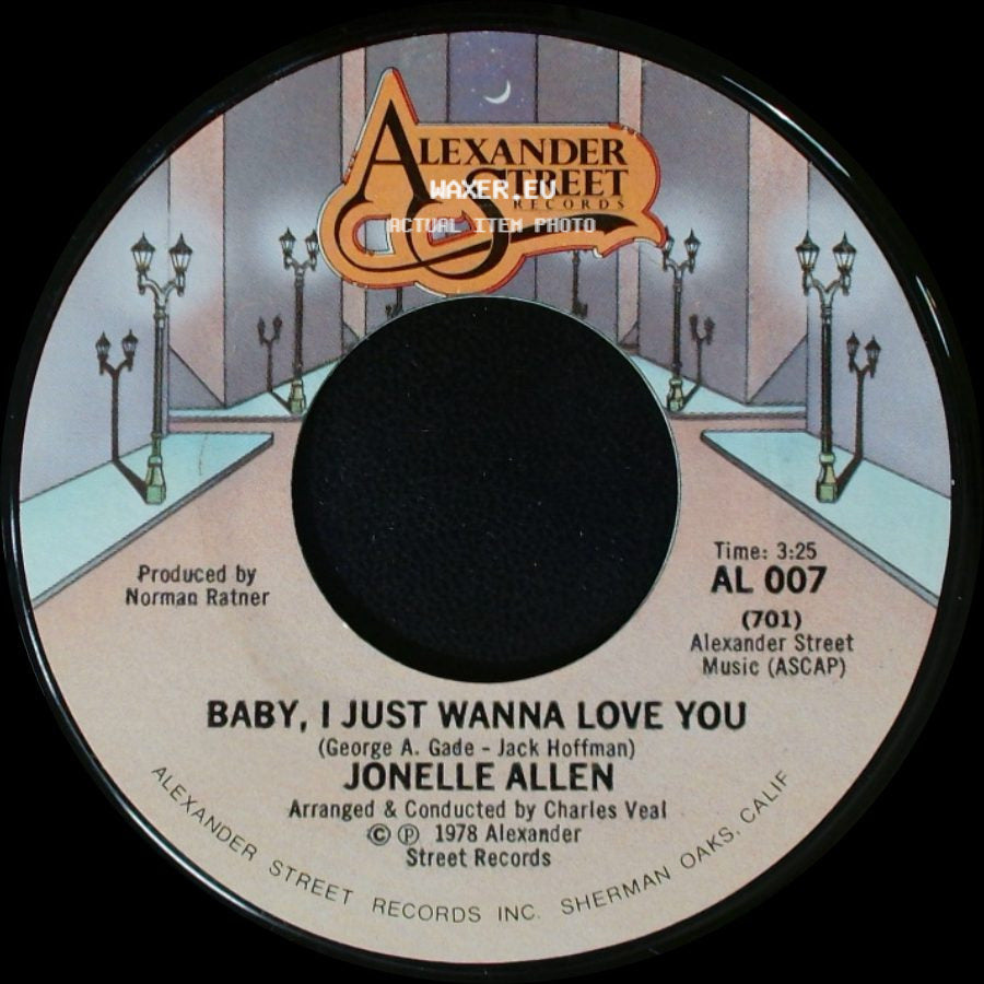 Jonelle Allen - Sunday Afternoons And You / Baby, I Just Wanna Love You side B