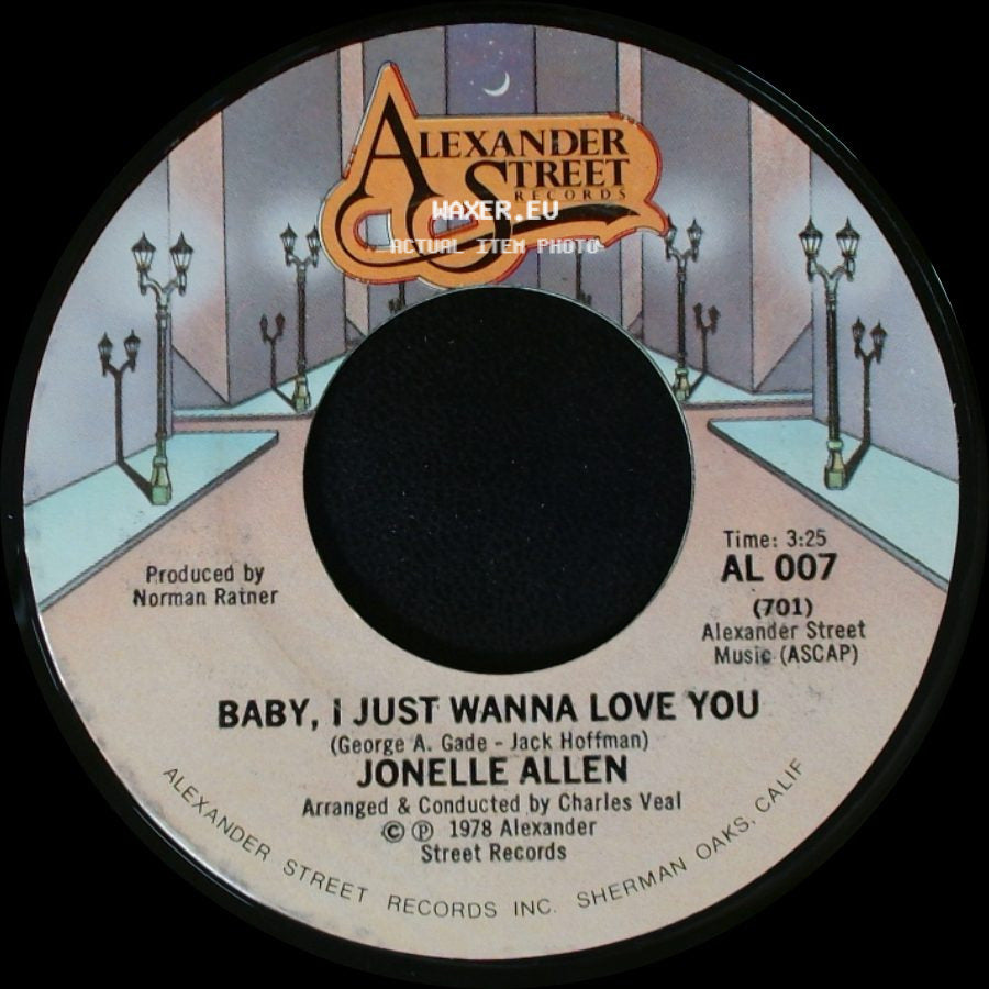 Jonelle Allen - Sunday Afternoons And You / Baby, I Just Wanna Love You side B