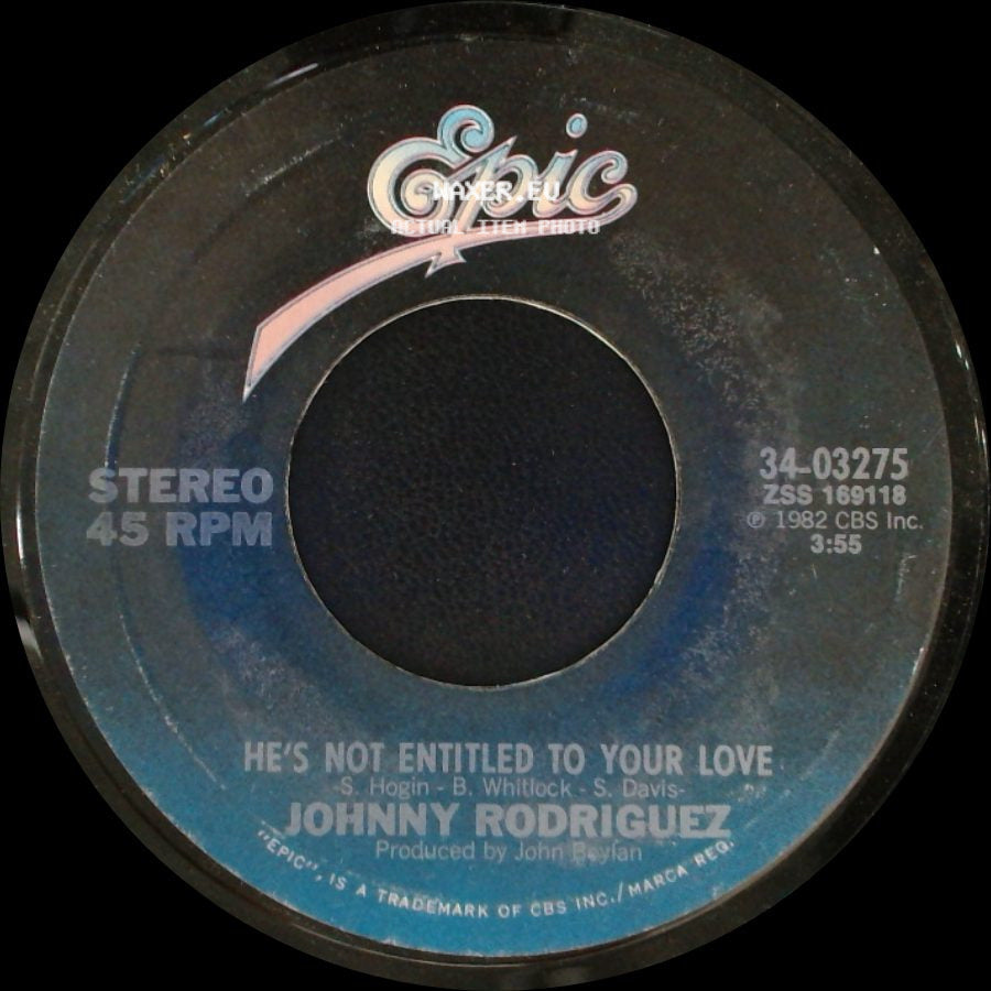 Johnny Rodriguez - Starting All Over Again / He's Not Entitled To Your Love side B