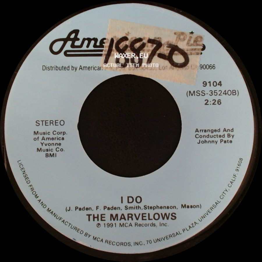 Rose Royce / The Marvelows - I Wanna Get Next To You / I Do side B