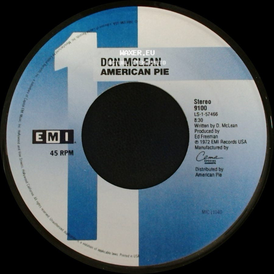 Don Mclean - American Pie / Vincent side A