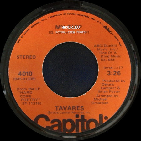 Tavares - Remember What I Told You To Forget / My Ship side B