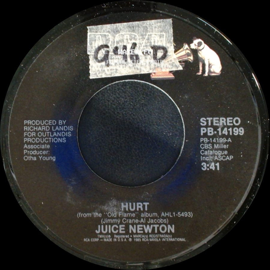 Juice Newton - Hurt / Eye Of A Hurricane side A