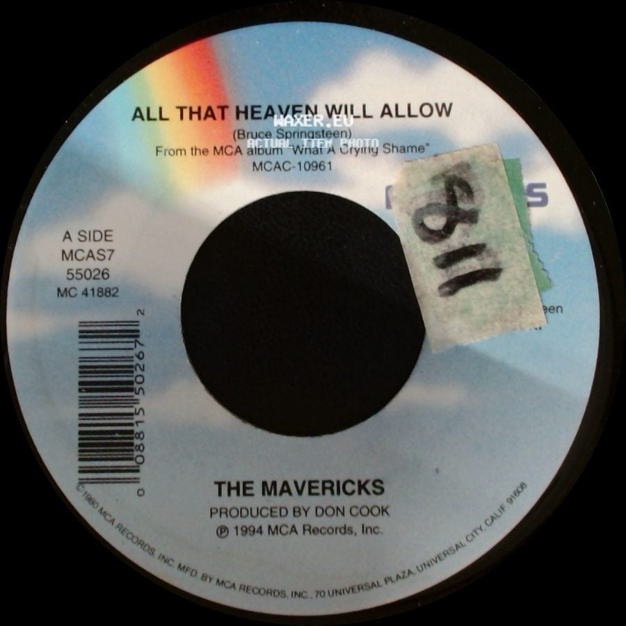 The Mavericks - All That Heaven Will Allow / Pretend side A