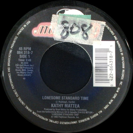 Kathy Mattea - Lonesome Standard Time / Asking Us To Dance side A