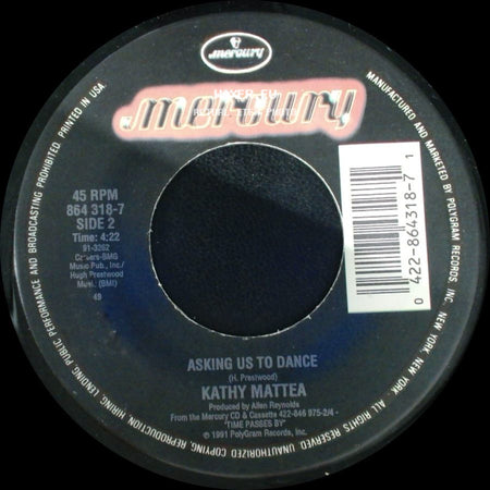 Kathy Mattea - Lonesome Standard Time / Asking Us To Dance side B