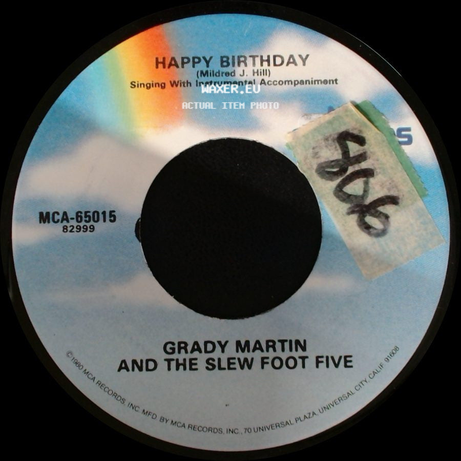 Grady Martin And The Slew Foot Five - Anniversary Song / Happy Birthday side B