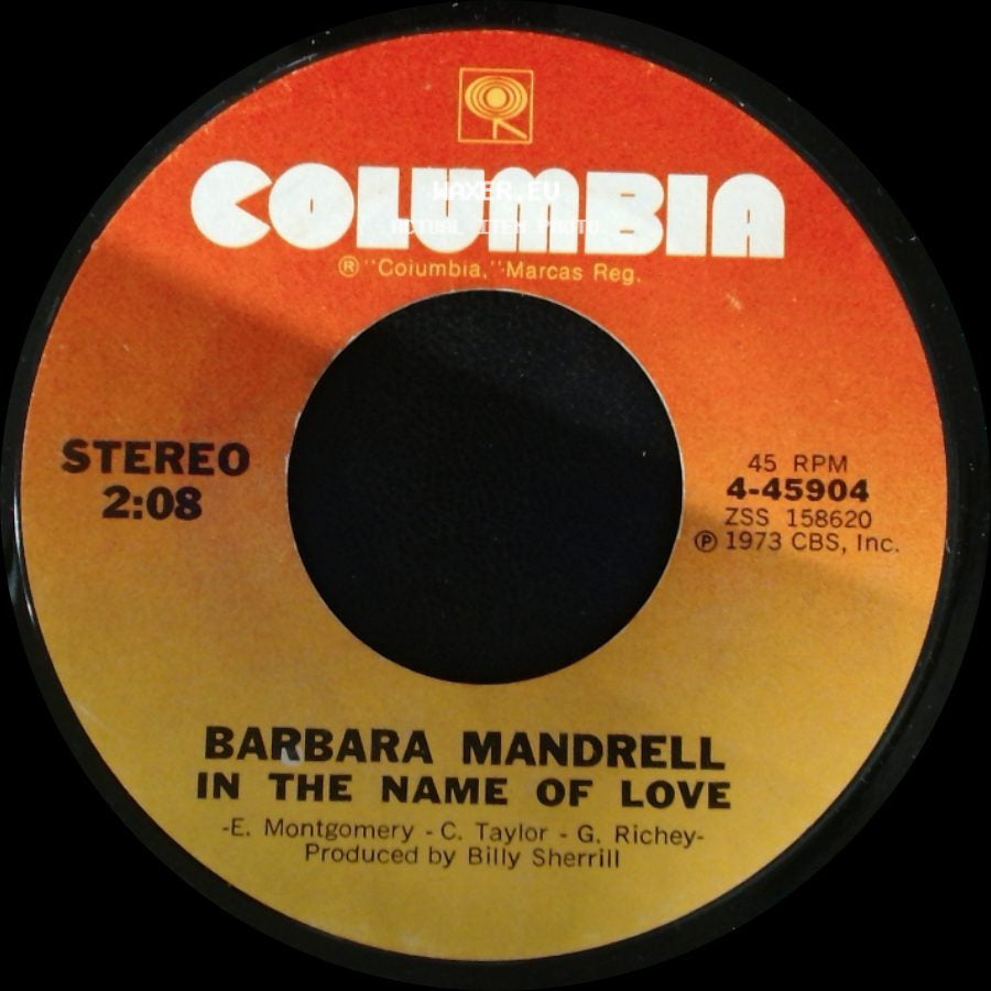 Barbara Mandrell - In The Name Of Love / The Midnight Oil side A