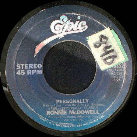 Ronnie Mcdowell - You Make My Day Pay Off (All Night Long) / Personally side B