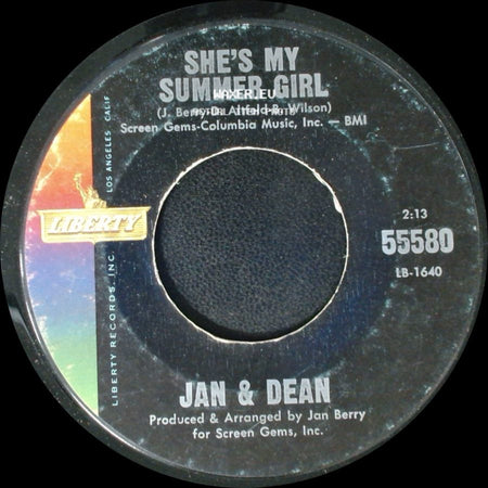 Jan & Dean - Surf City / She's My Summer Girl side B