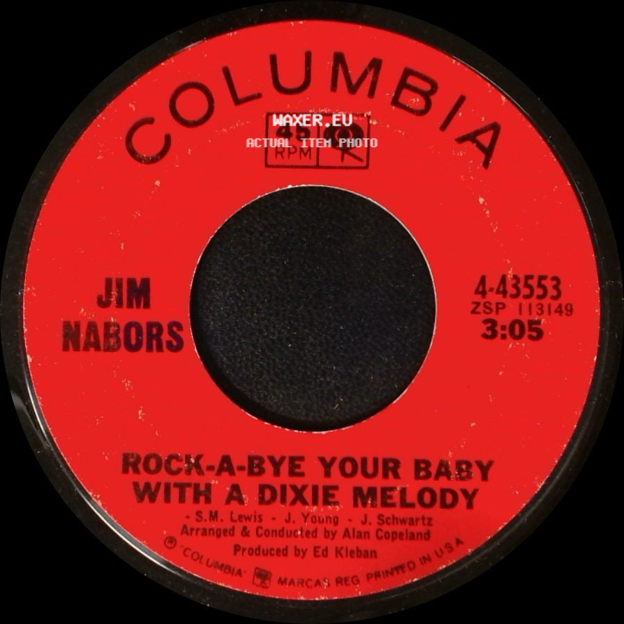 Jim Nabors - Love Me With All Your Heart (Cuando Calienta El Sol) / Rock-A-Bye Your Baby With A Dixie Melody side B