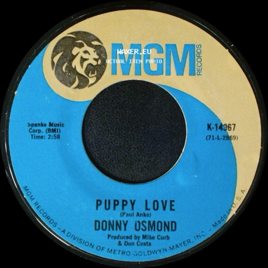 Donny Osmond - Puppy Love / Let My People Go side A