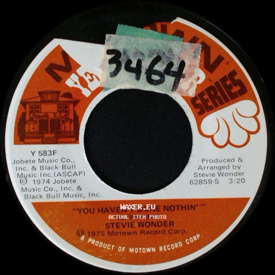 Stevie Wonder - Boogie On Reggae Woman / You Haven't Done Nothin' side B