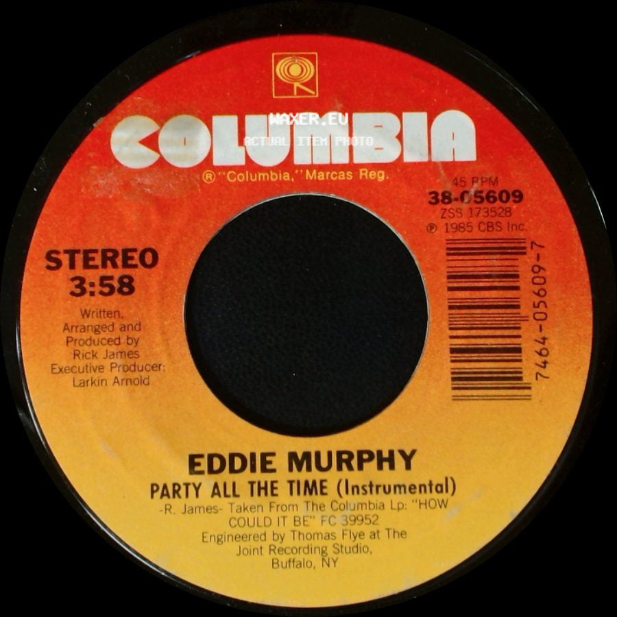 Eddie Murphy - Party All The Time (Instrumental) / Party All The Time side A