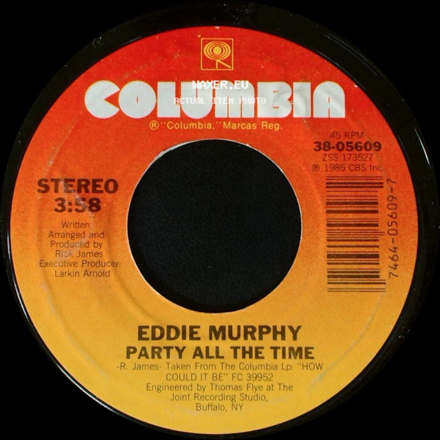 Eddie Murphy - Party All The Time (Instrumental) / Party All The Time side B