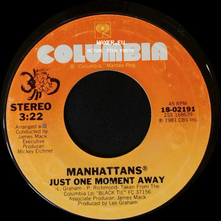 Manhattans - Just One Moment Away / When I Leave Tomorrow side A