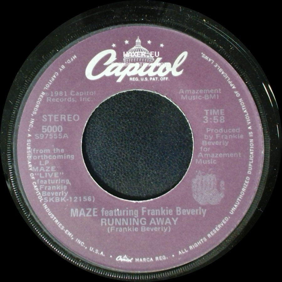 Maze Featuring Frankie Beverly - Running Away / Family side A