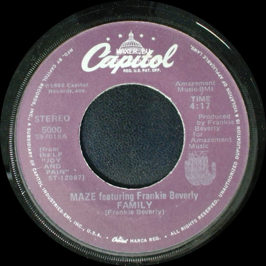 Maze Featuring Frankie Beverly - Running Away / Family side B