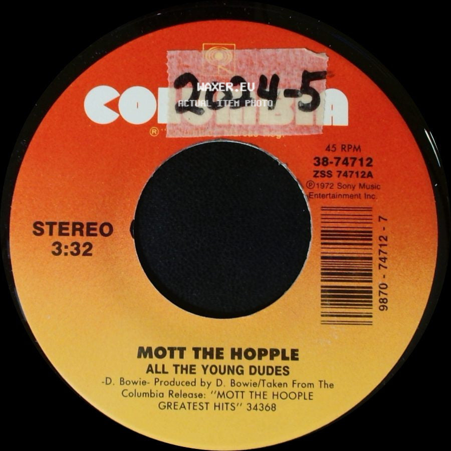 Mott The Hoople - Honalooche Boogie / All The Young Dudes side B