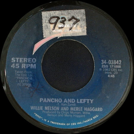 Willie Nelson And Merle Haggard - Pancho And Lefty / Opportunity To Cry side A
