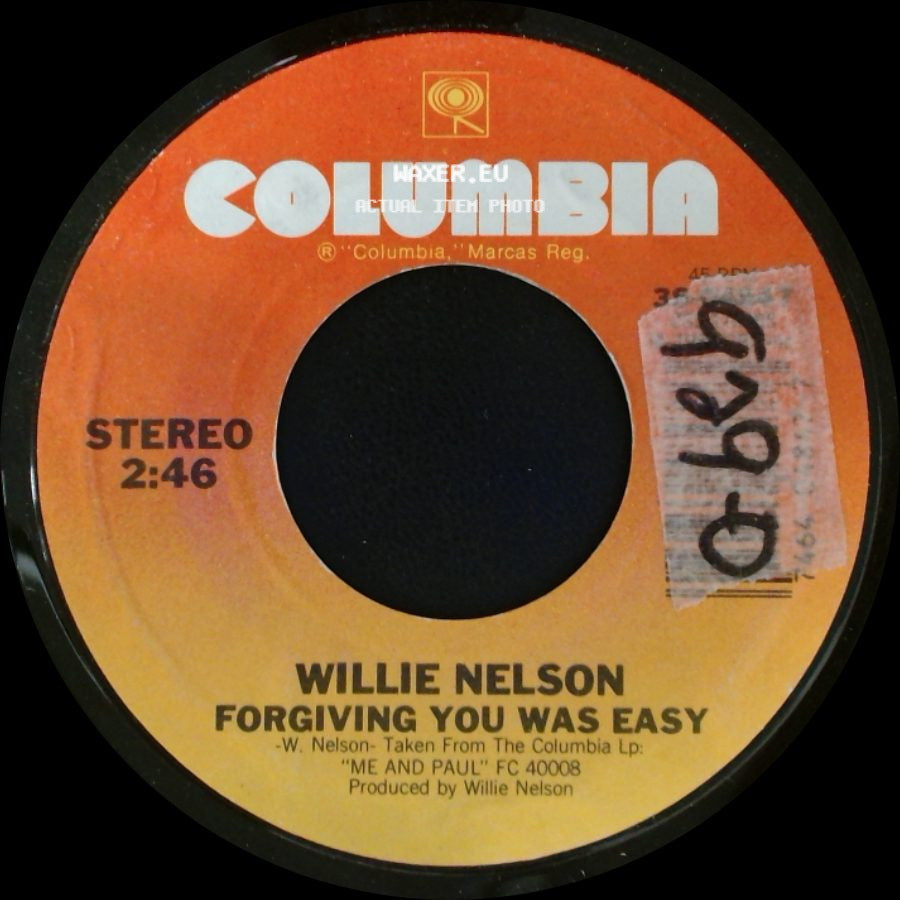 Willie Nelson - Forgiving You Was Easy / You Wouldn't Cross The Street (To Say Goodbye) side A