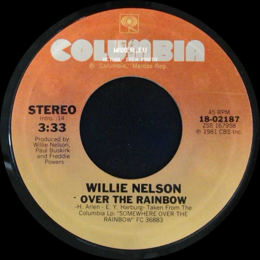 Willie Nelson - I'm Gonna Sit Right Down And Write Myself A Letter / Over The Rainbow side B
