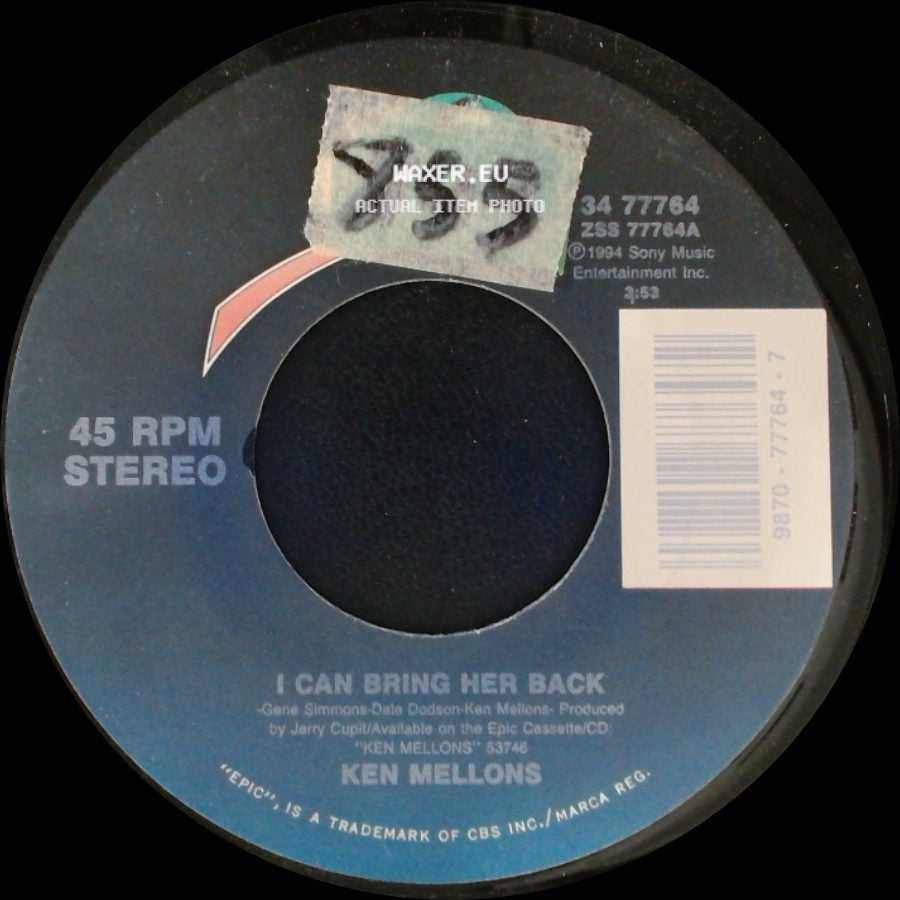 Ken Mellons - Honky Tonk Teachers / I Can Bring Her Back side B