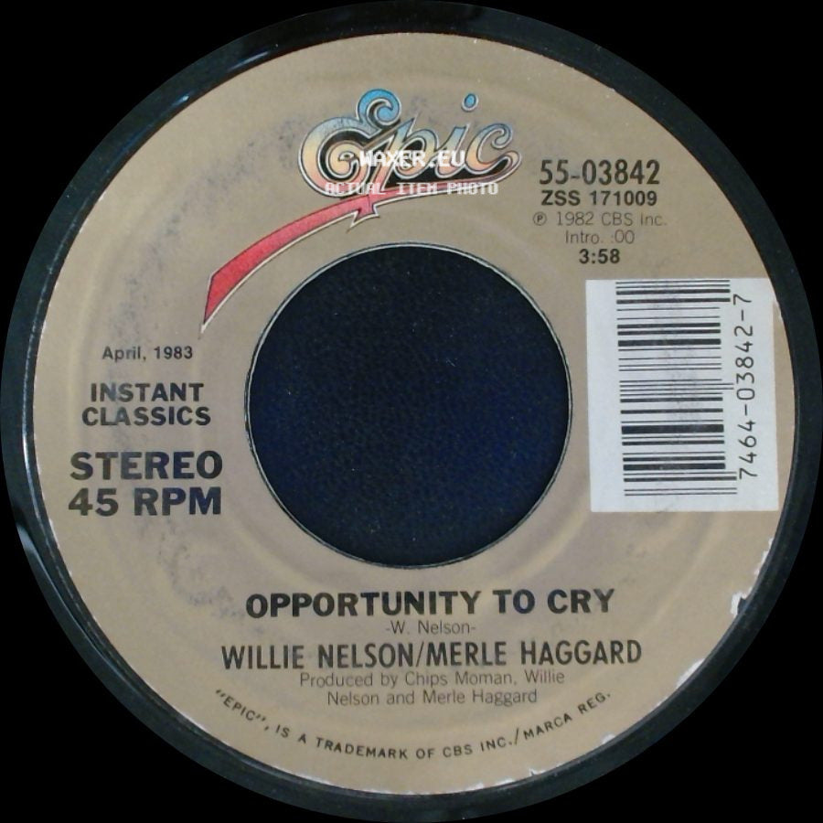 Willie Nelson / Merle Haggard - Pancho And Lefty / Opportunity To Cry side B