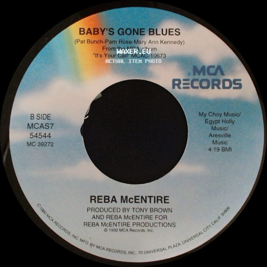 Reba Mcentire - Take It Back / Baby's Gone Blues side B