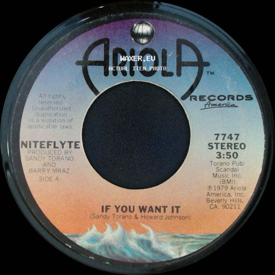 Niteflyte - If You Want It / I Wonder (If I'm Falling In Love Again) side A