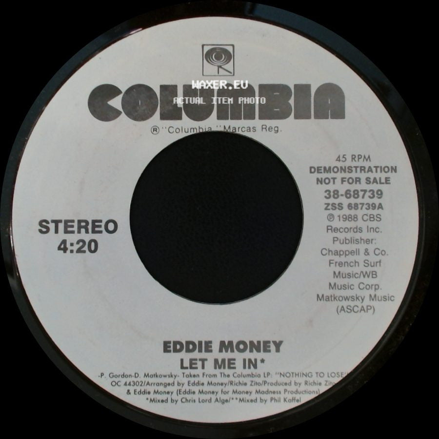 Eddie Money - Let Me In / Let Me In side B