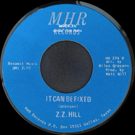 Z.Z. Hill - You Better Take Time / It Can Be Fixed side B