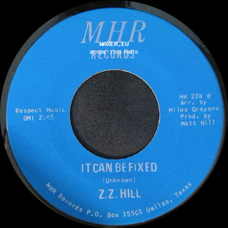 Z.Z. Hill - You Better Take Time / It Can Be Fixed side B