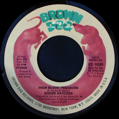 Roger Hatcher - We Gonna Make It / High Blood Pressure side B