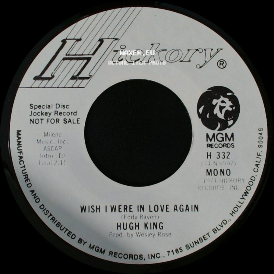 Hugh King - Wish I Were In Love Again / Our Sun Shines At Night side A