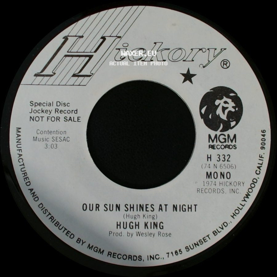 Hugh King - Wish I Were In Love Again / Our Sun Shines At Night side B
