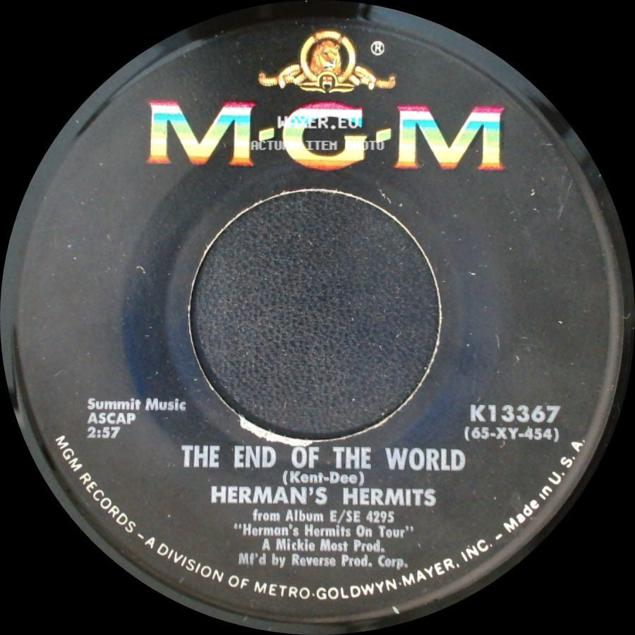 Herman's Hermits - The End Of The World / I'm Henry Viii, I Am side A