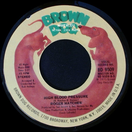 Roger Hatcher - High Blood Pressure / We Gonna Make It side A