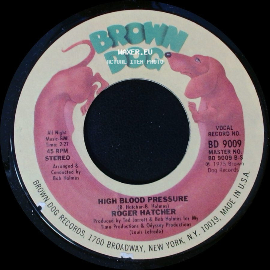 Roger Hatcher - We Gonna Make It / High Blood Pressure side B