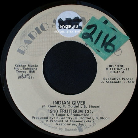 1910 Fruitgum Co. - Indian Giver / May I Take A Giant Step side A
